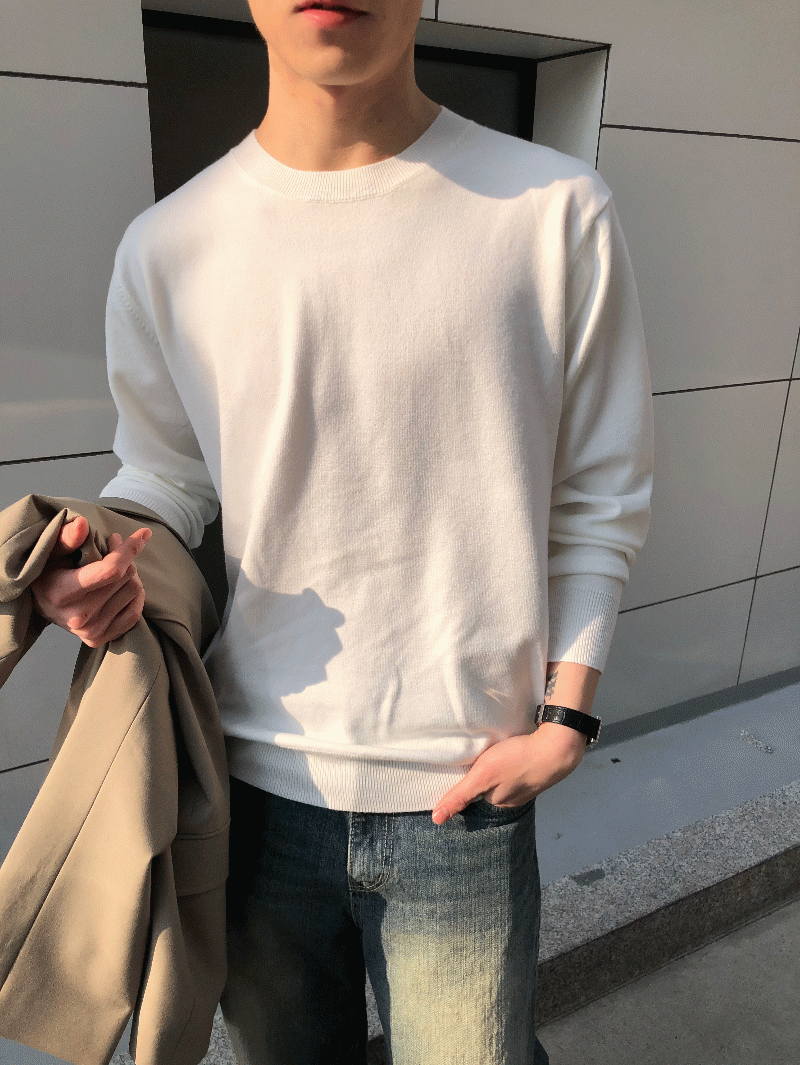 [캐시미어 / 문의폭주] Basic cashmere knit (24 color)