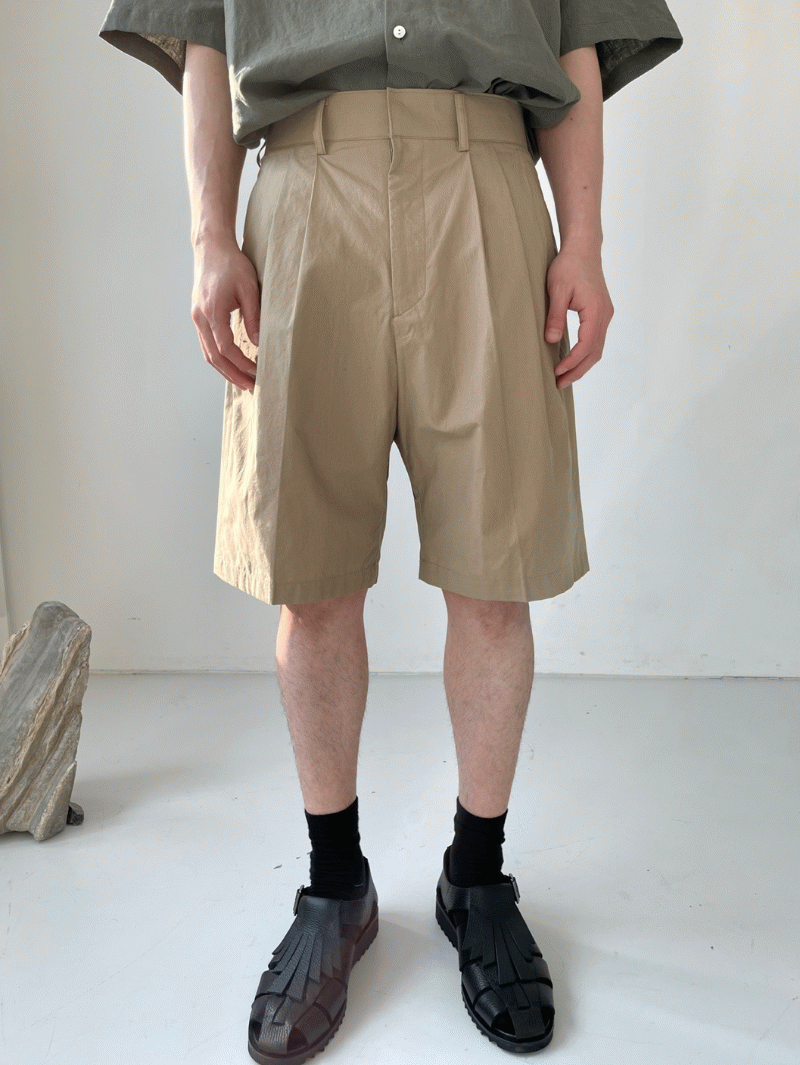 Chino cotton half pants (2 color)